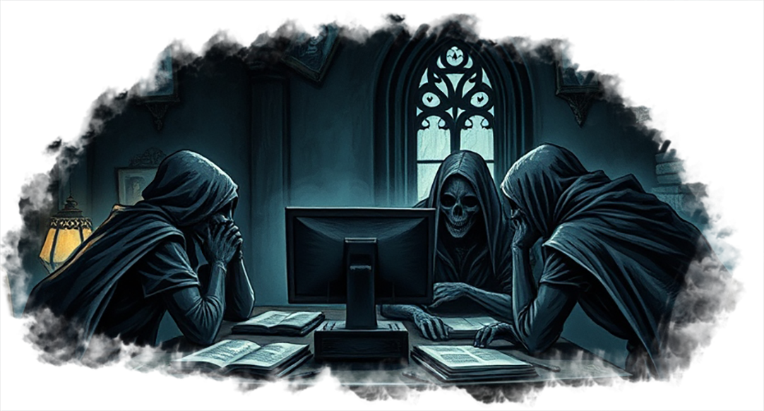 A dark creative studio representing custom RFX projects